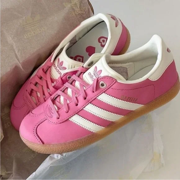 adidas gazelle silver green womens Adidas Gazelle Bold Pink Glow - H06122